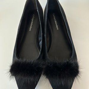 Catherine Malandrino Women's Pointed Toe Flat Shoes | Black | Size 10